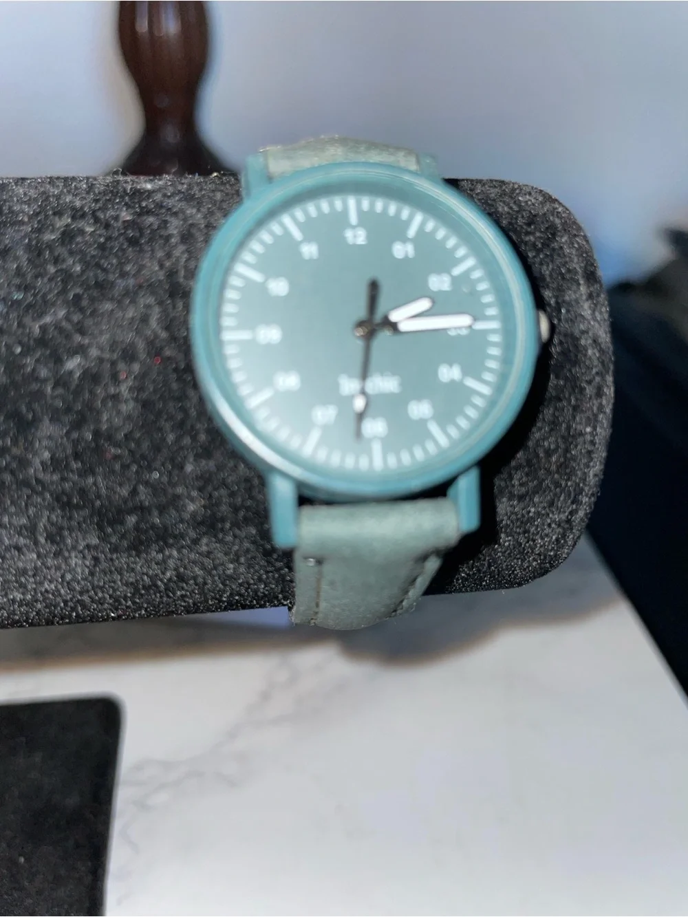 Matte Teal Green Minimalist Watch